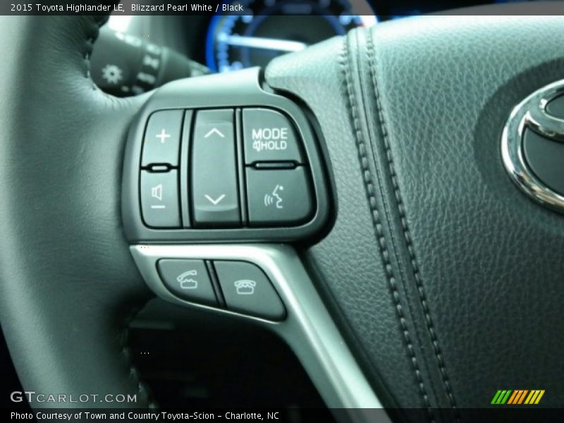 Blizzard Pearl White / Black 2015 Toyota Highlander LE
