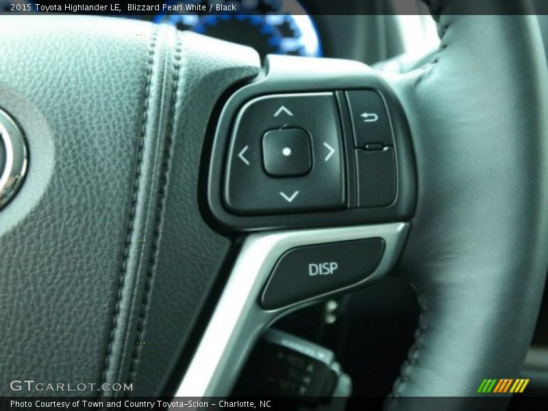Blizzard Pearl White / Black 2015 Toyota Highlander LE
