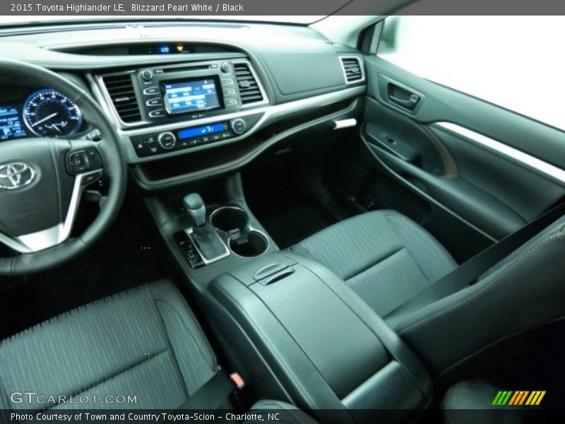 Blizzard Pearl White / Black 2015 Toyota Highlander LE