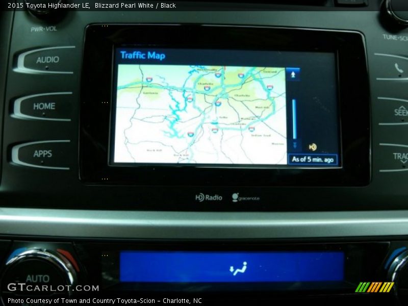 Blizzard Pearl White / Black 2015 Toyota Highlander LE