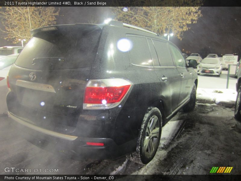 Black / Sand Beige 2011 Toyota Highlander Limited 4WD