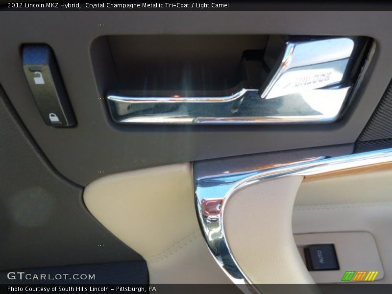 Crystal Champagne Metallic Tri-Coat / Light Camel 2012 Lincoln MKZ Hybrid