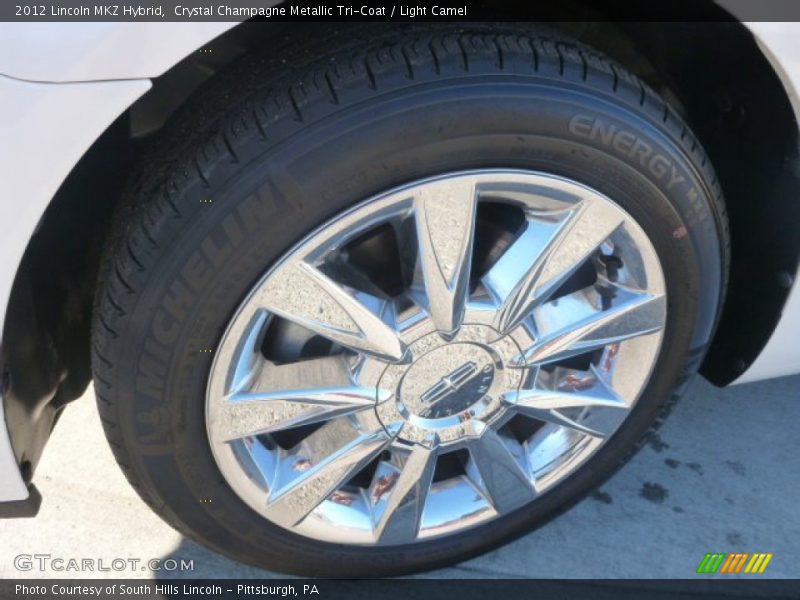 Crystal Champagne Metallic Tri-Coat / Light Camel 2012 Lincoln MKZ Hybrid