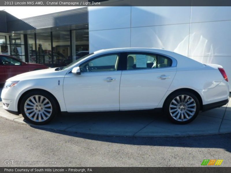 Crystal Champagne / Light Dune 2013 Lincoln MKS AWD