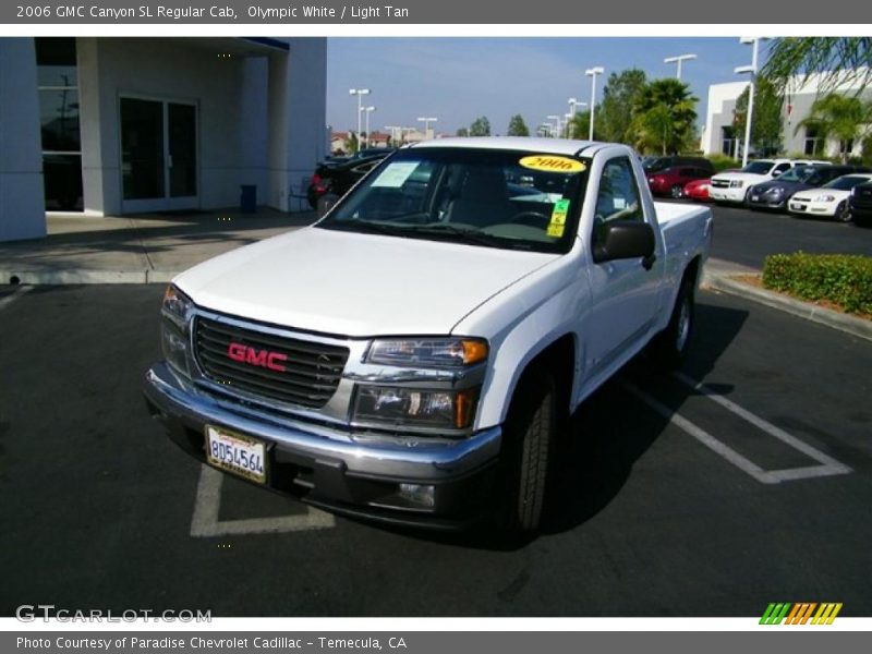 Olympic White / Light Tan 2006 GMC Canyon SL Regular Cab