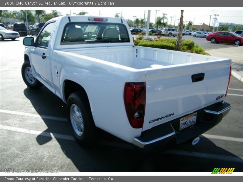 Olympic White / Light Tan 2006 GMC Canyon SL Regular Cab