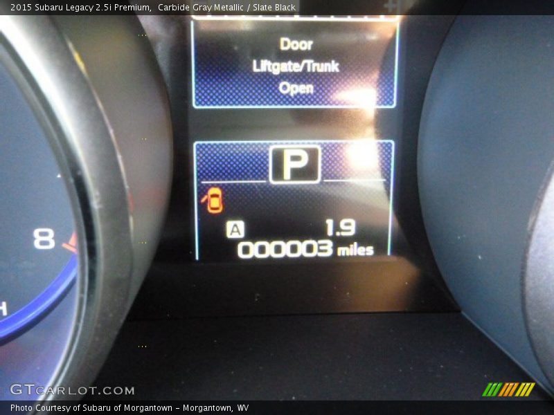Carbide Gray Metallic / Slate Black 2015 Subaru Legacy 2.5i Premium