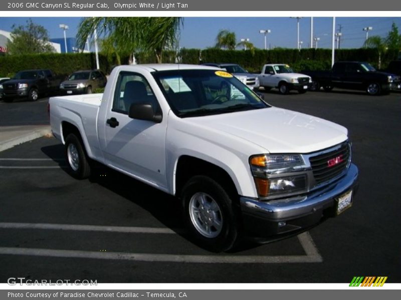 Olympic White / Light Tan 2006 GMC Canyon SL Regular Cab