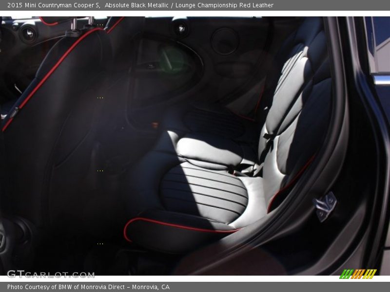 Absolute Black Metallic / Lounge Championship Red Leather 2015 Mini Countryman Cooper S