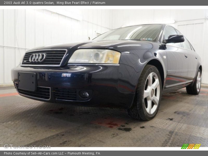 Ming Blue Pearl Effect / Platinum 2003 Audi A6 3.0 quattro Sedan
