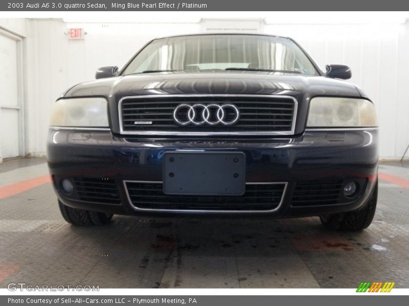 Ming Blue Pearl Effect / Platinum 2003 Audi A6 3.0 quattro Sedan