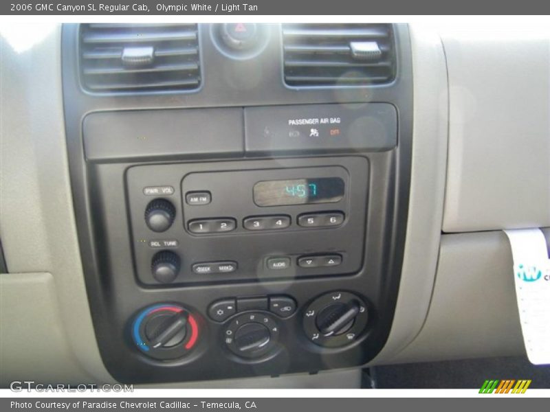 Olympic White / Light Tan 2006 GMC Canyon SL Regular Cab