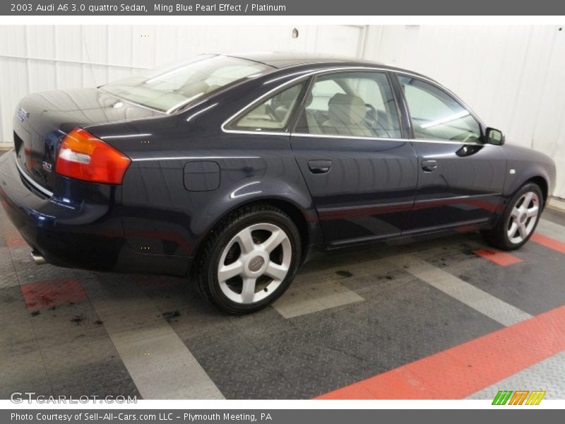 Ming Blue Pearl Effect / Platinum 2003 Audi A6 3.0 quattro Sedan