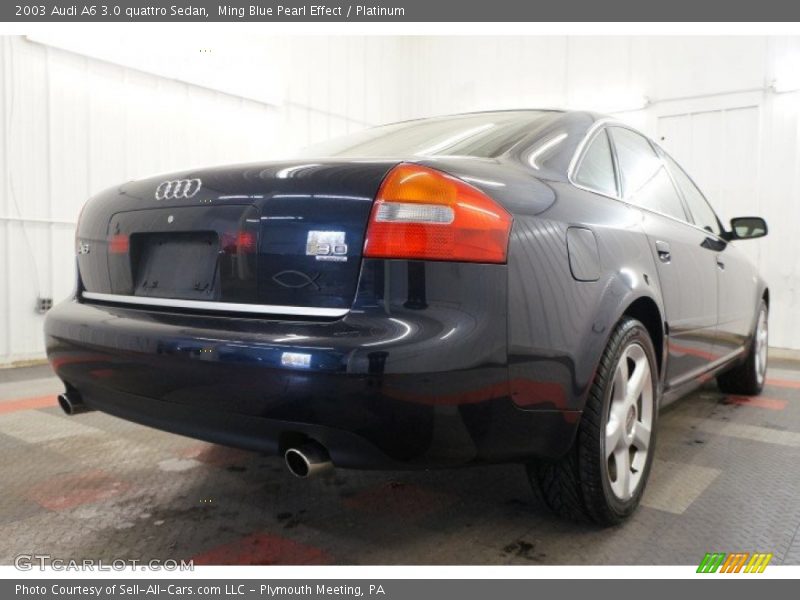 Ming Blue Pearl Effect / Platinum 2003 Audi A6 3.0 quattro Sedan