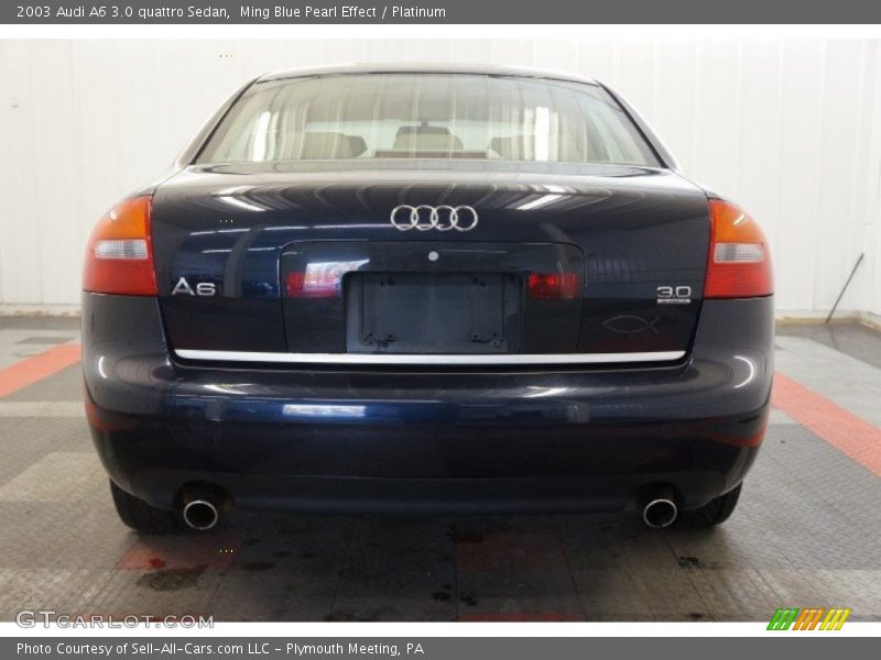 Ming Blue Pearl Effect / Platinum 2003 Audi A6 3.0 quattro Sedan