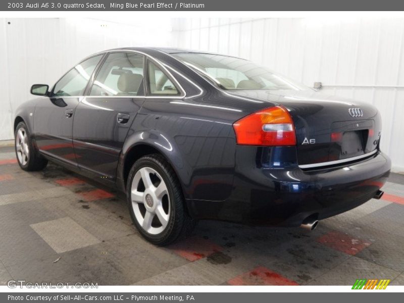Ming Blue Pearl Effect / Platinum 2003 Audi A6 3.0 quattro Sedan