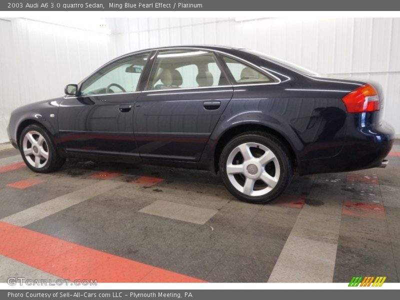 Ming Blue Pearl Effect / Platinum 2003 Audi A6 3.0 quattro Sedan