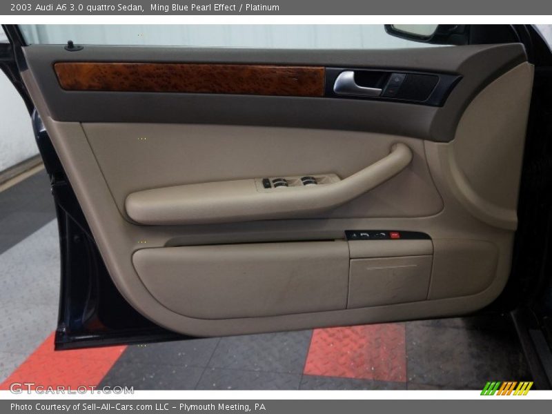 Ming Blue Pearl Effect / Platinum 2003 Audi A6 3.0 quattro Sedan