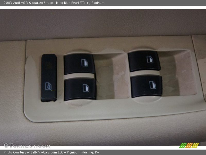 Ming Blue Pearl Effect / Platinum 2003 Audi A6 3.0 quattro Sedan