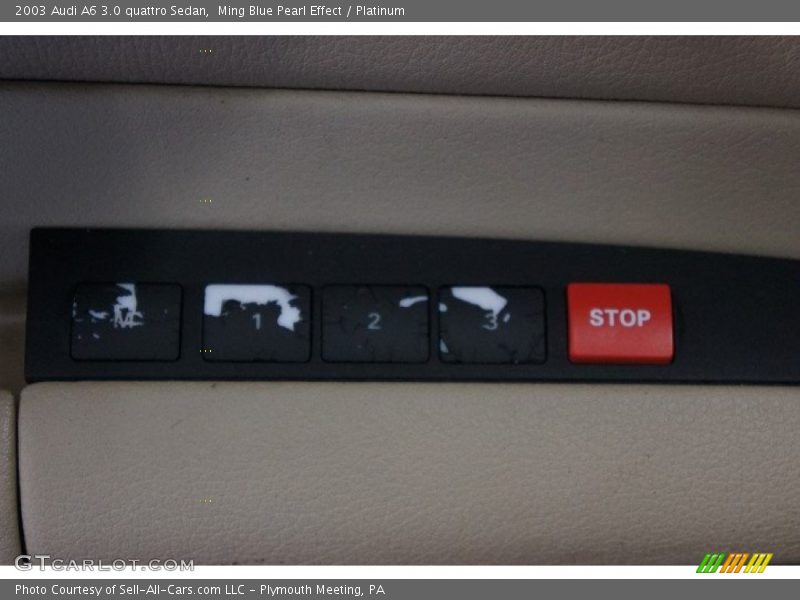Ming Blue Pearl Effect / Platinum 2003 Audi A6 3.0 quattro Sedan