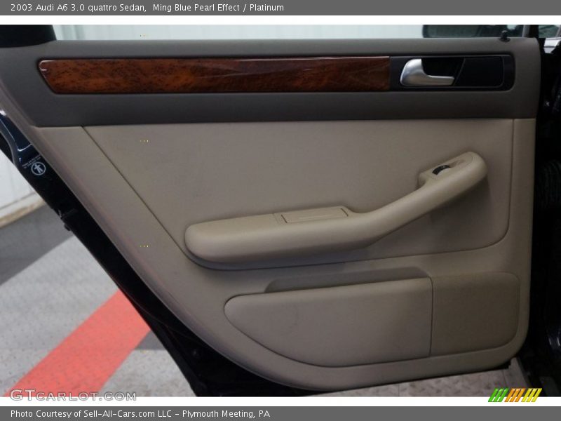 Ming Blue Pearl Effect / Platinum 2003 Audi A6 3.0 quattro Sedan