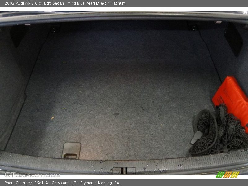 Ming Blue Pearl Effect / Platinum 2003 Audi A6 3.0 quattro Sedan