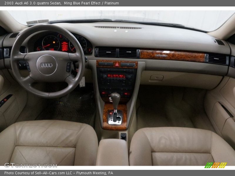 Ming Blue Pearl Effect / Platinum 2003 Audi A6 3.0 quattro Sedan
