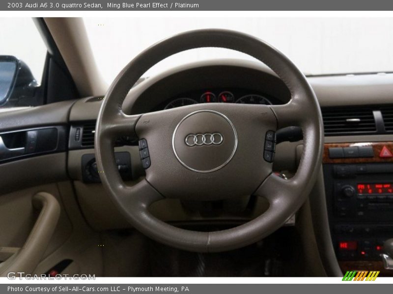 Ming Blue Pearl Effect / Platinum 2003 Audi A6 3.0 quattro Sedan