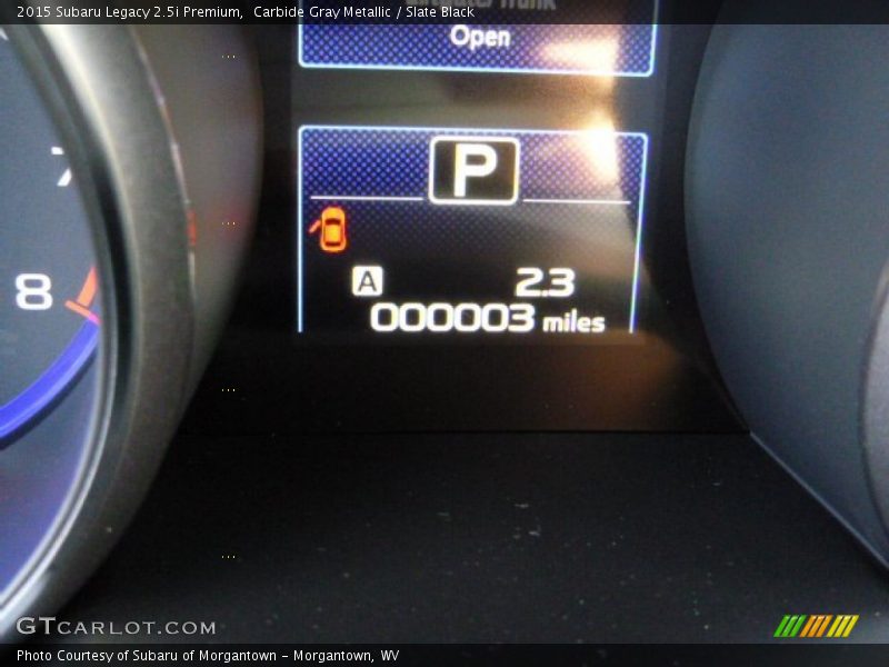 Carbide Gray Metallic / Slate Black 2015 Subaru Legacy 2.5i Premium