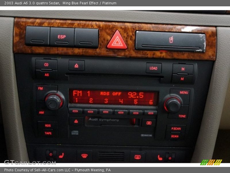 Ming Blue Pearl Effect / Platinum 2003 Audi A6 3.0 quattro Sedan