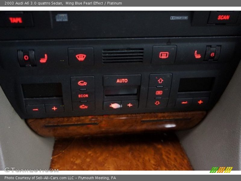 Ming Blue Pearl Effect / Platinum 2003 Audi A6 3.0 quattro Sedan