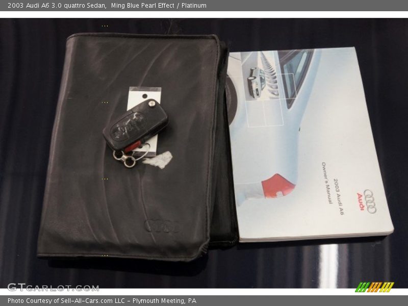 Ming Blue Pearl Effect / Platinum 2003 Audi A6 3.0 quattro Sedan