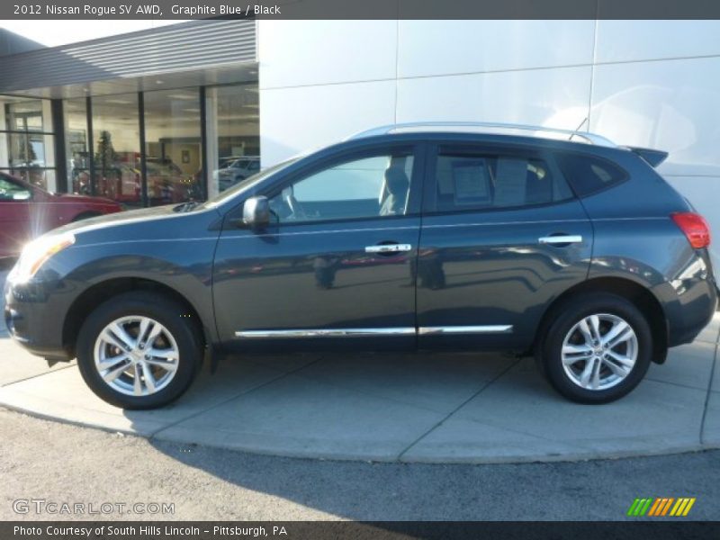 Graphite Blue / Black 2012 Nissan Rogue SV AWD