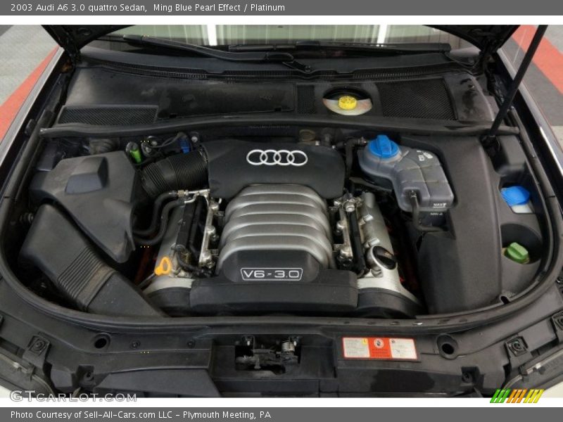 Ming Blue Pearl Effect / Platinum 2003 Audi A6 3.0 quattro Sedan