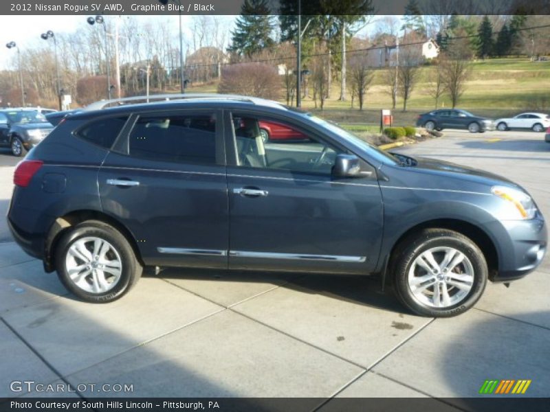 Graphite Blue / Black 2012 Nissan Rogue SV AWD