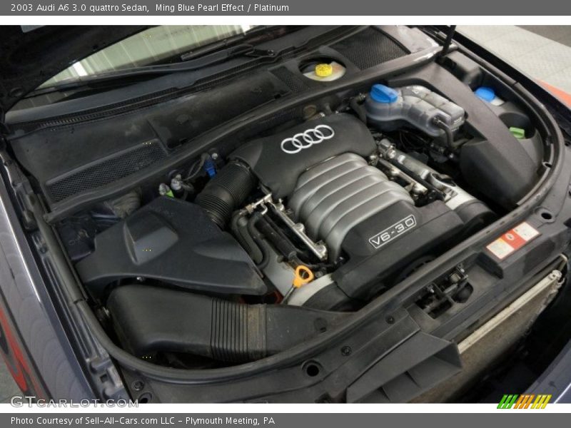 Ming Blue Pearl Effect / Platinum 2003 Audi A6 3.0 quattro Sedan