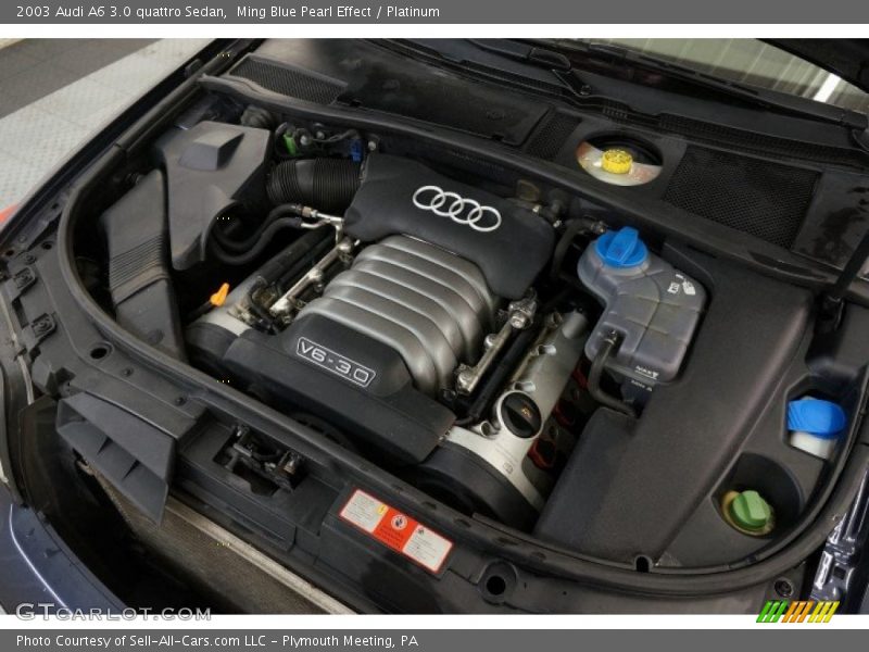 Ming Blue Pearl Effect / Platinum 2003 Audi A6 3.0 quattro Sedan