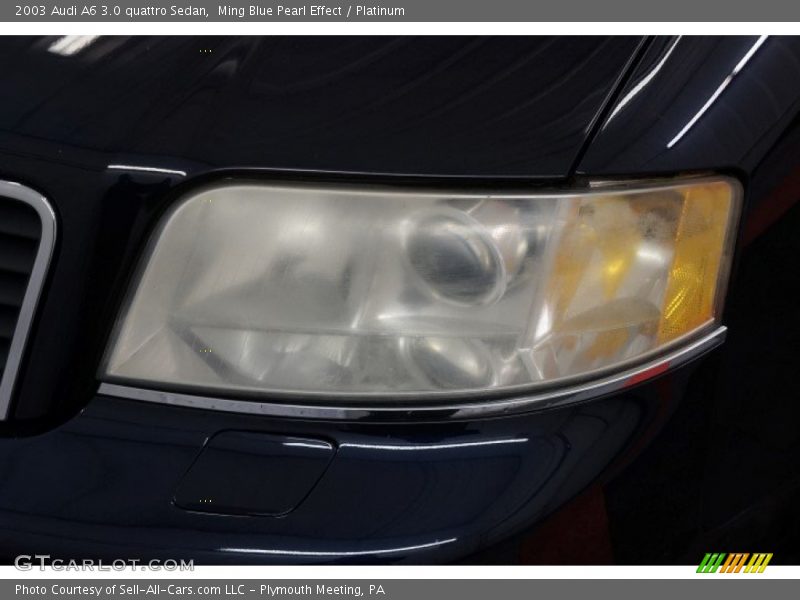 Ming Blue Pearl Effect / Platinum 2003 Audi A6 3.0 quattro Sedan