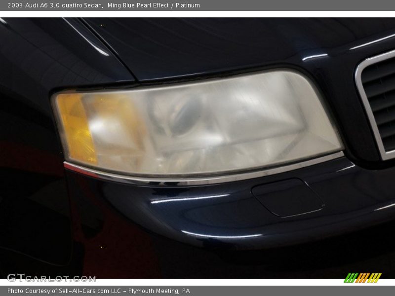 Ming Blue Pearl Effect / Platinum 2003 Audi A6 3.0 quattro Sedan