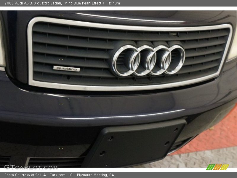Ming Blue Pearl Effect / Platinum 2003 Audi A6 3.0 quattro Sedan