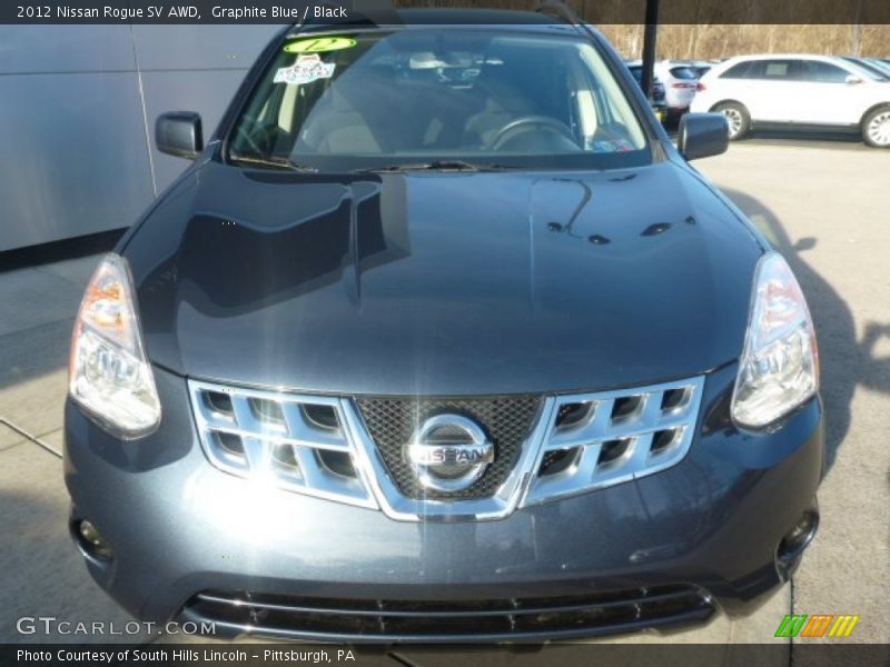 Graphite Blue / Black 2012 Nissan Rogue SV AWD