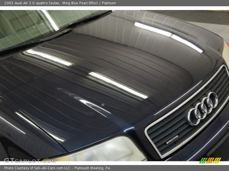 Ming Blue Pearl Effect / Platinum 2003 Audi A6 3.0 quattro Sedan