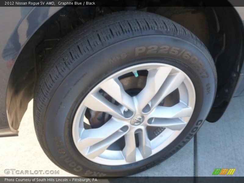 Graphite Blue / Black 2012 Nissan Rogue SV AWD