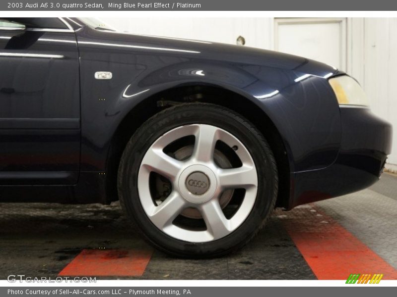 Ming Blue Pearl Effect / Platinum 2003 Audi A6 3.0 quattro Sedan