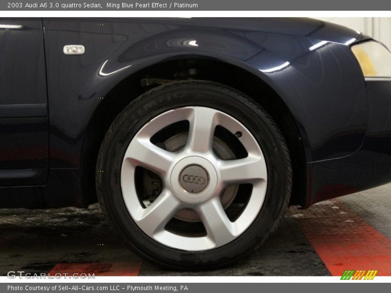 Ming Blue Pearl Effect / Platinum 2003 Audi A6 3.0 quattro Sedan