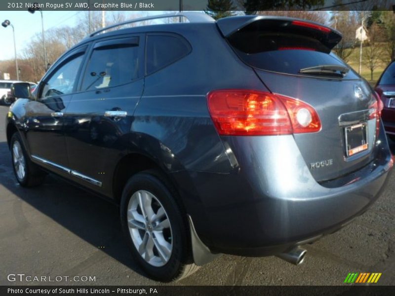 Graphite Blue / Black 2012 Nissan Rogue SV AWD