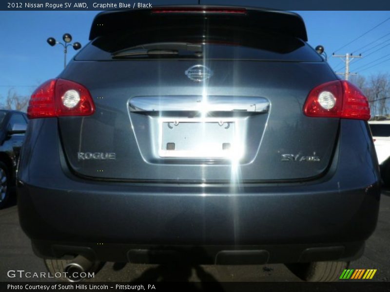 Graphite Blue / Black 2012 Nissan Rogue SV AWD