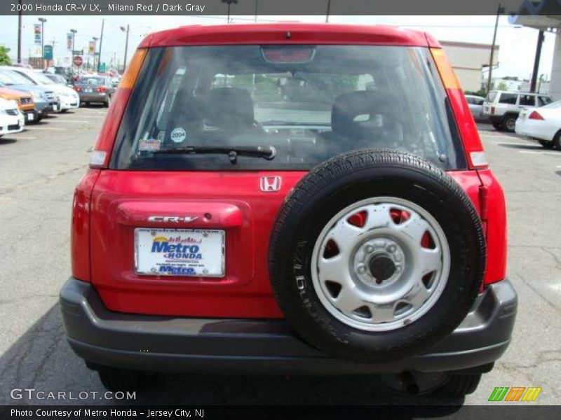 Milano Red / Dark Gray 2000 Honda CR-V LX