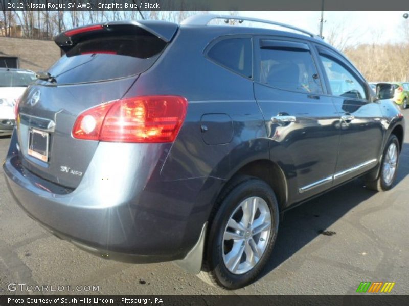Graphite Blue / Black 2012 Nissan Rogue SV AWD