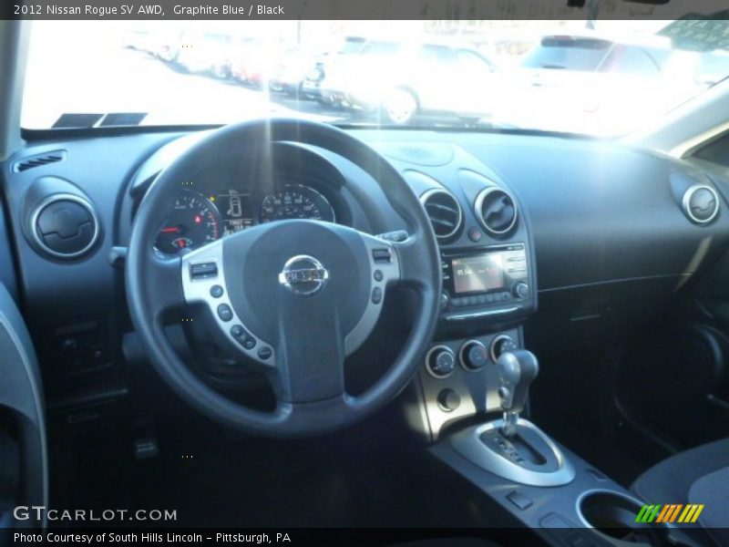 Graphite Blue / Black 2012 Nissan Rogue SV AWD